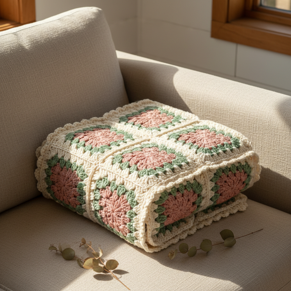 Cozy Granny Square Blanket